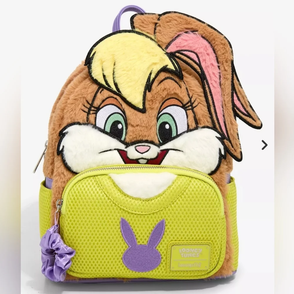 NWT Looney Tunes Lola Bunny Backpack With Scrunchie‎
